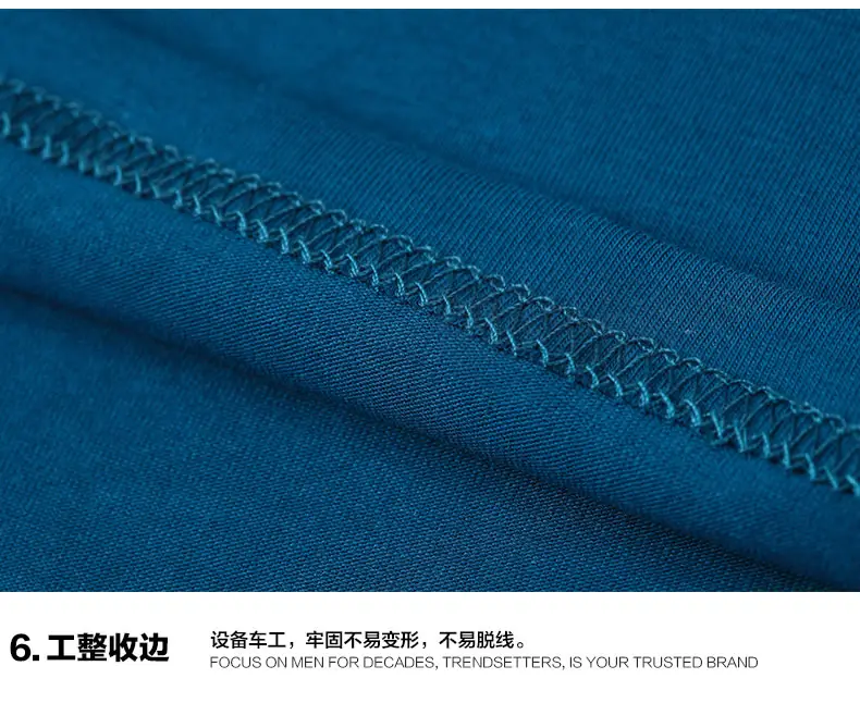 Bimeng V-neck Long Sleeve T-Shirt Blue Large — feature 12