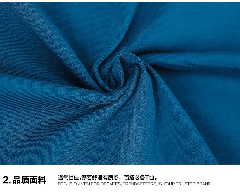 Bimeng V-neck Long Sleeve T-Shirt Blue Large — feature 8