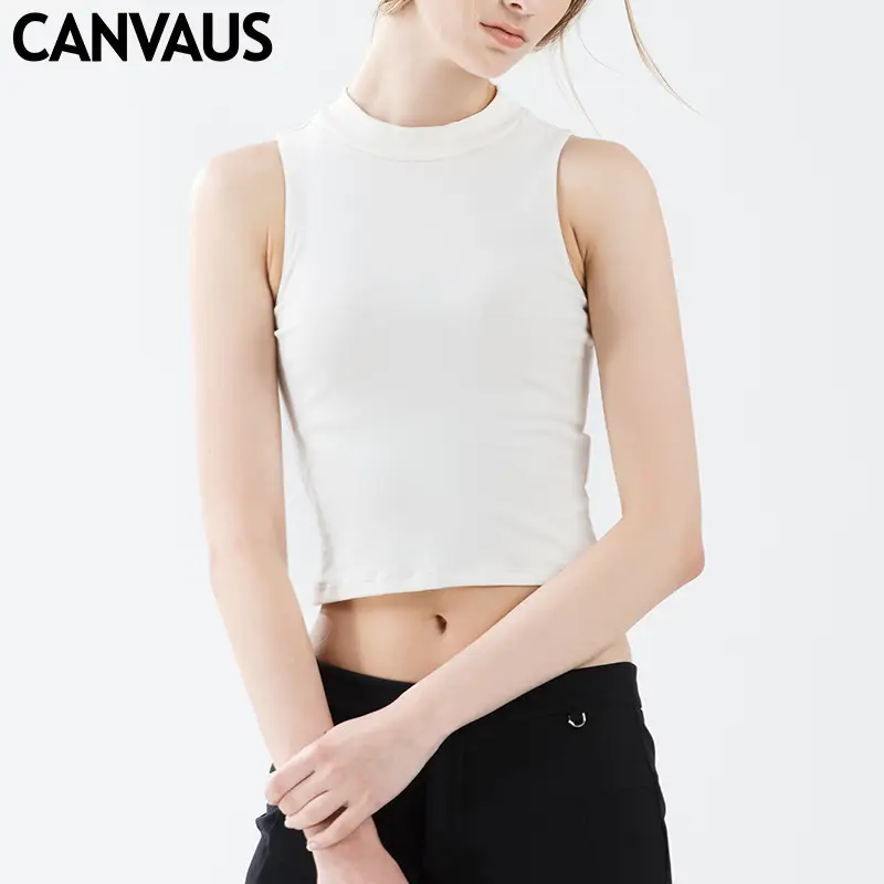 Black Sleeveless Women's Tank Top T-Shirt - Image 7