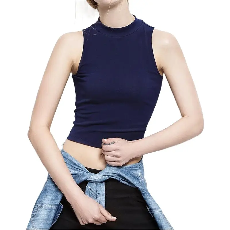 Black Sleeveless Women's Tank Top T-Shirt