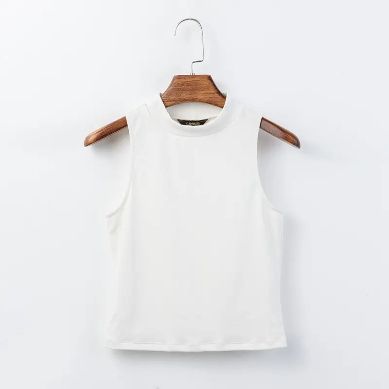 Black Sleeveless Women's Tank Top T-Shirt - Image 2