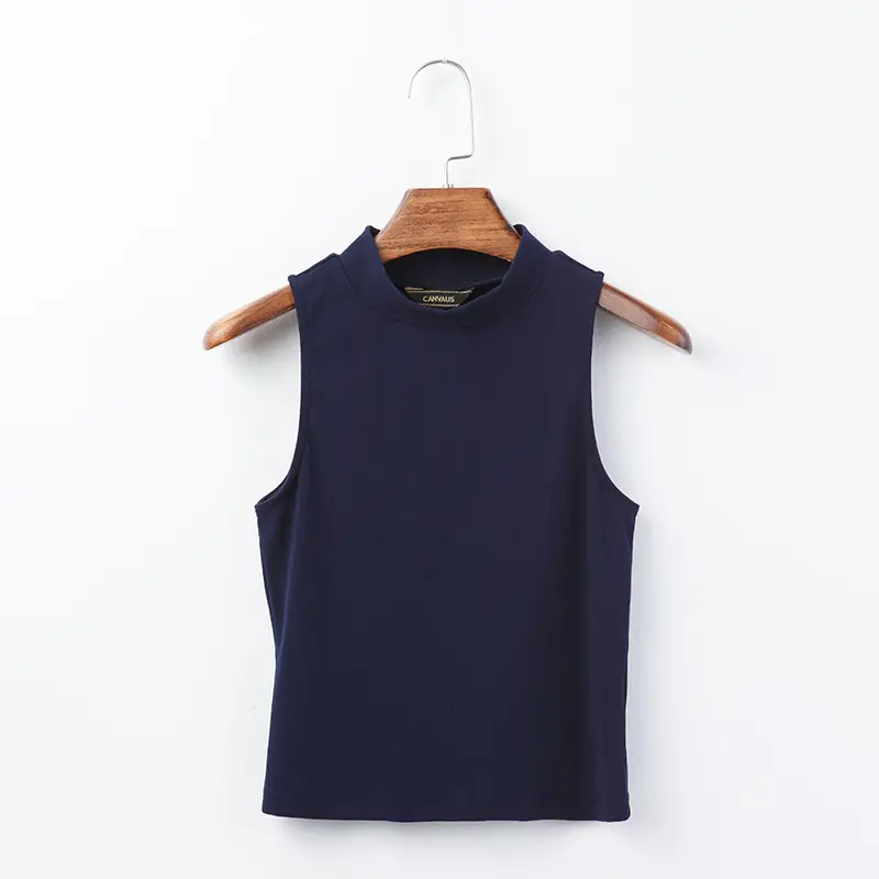 Black Sleeveless Women's Tank Top T-Shirt - Image 3