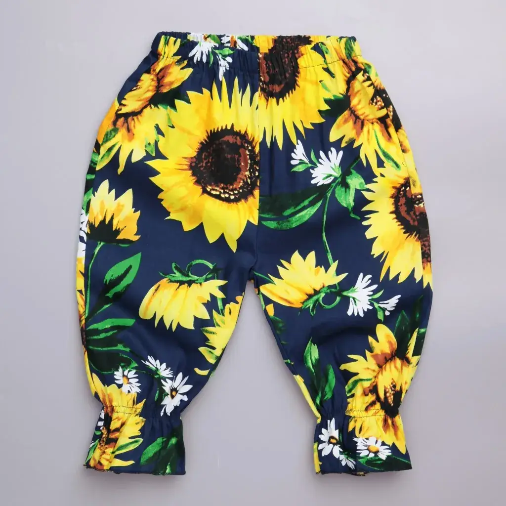 2024 Kids Anti-Mosquito Cropped Pants Floral Pink - Image 10