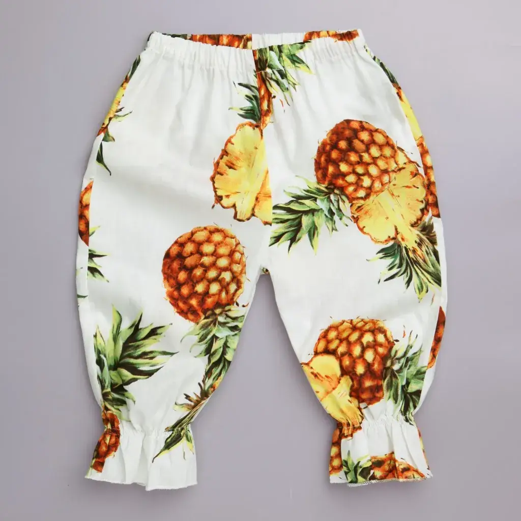 2024 Kids Anti-Mosquito Cropped Pants Floral Pink - Image 16