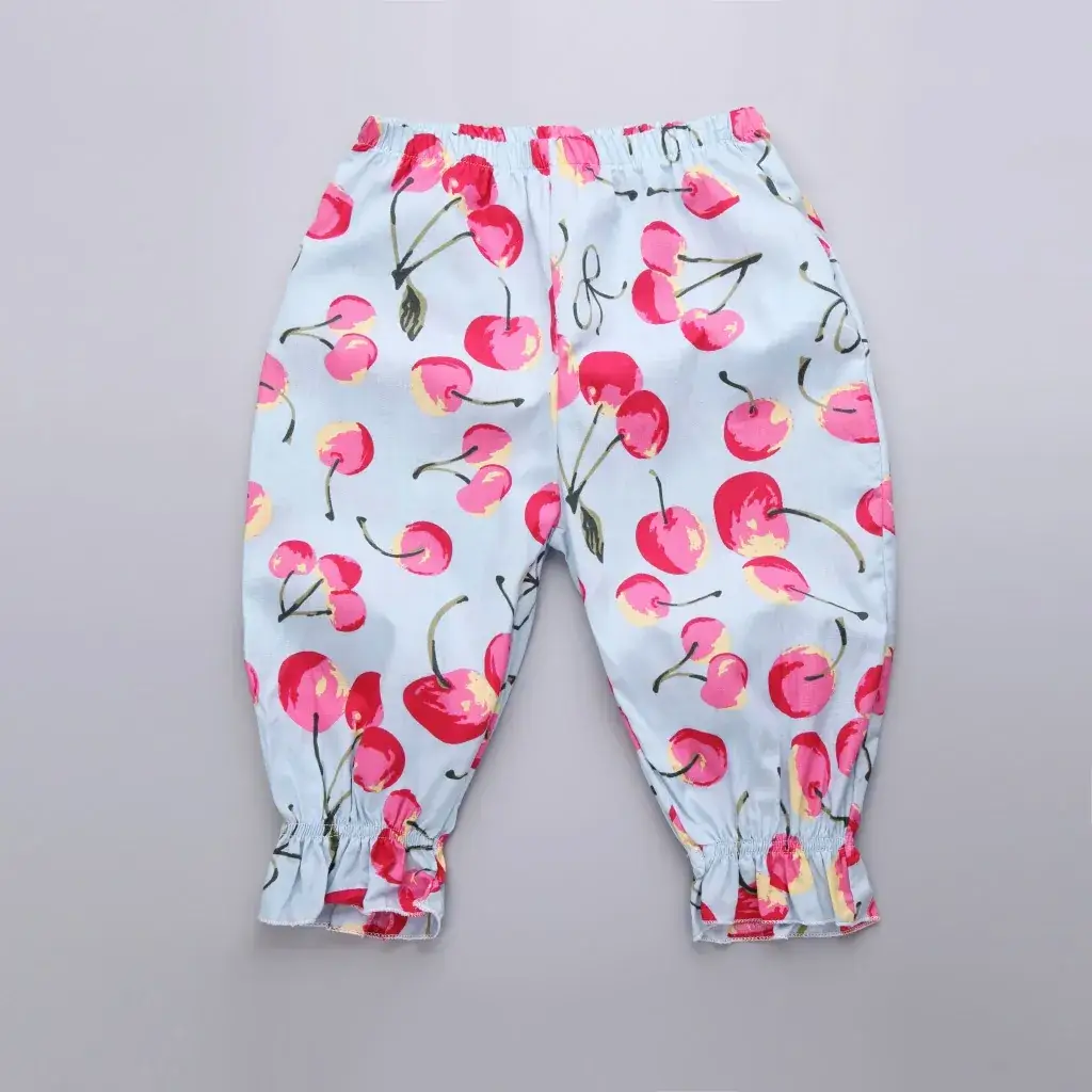 2024 Kids Anti-Mosquito Cropped Pants Floral Pink - Image 17