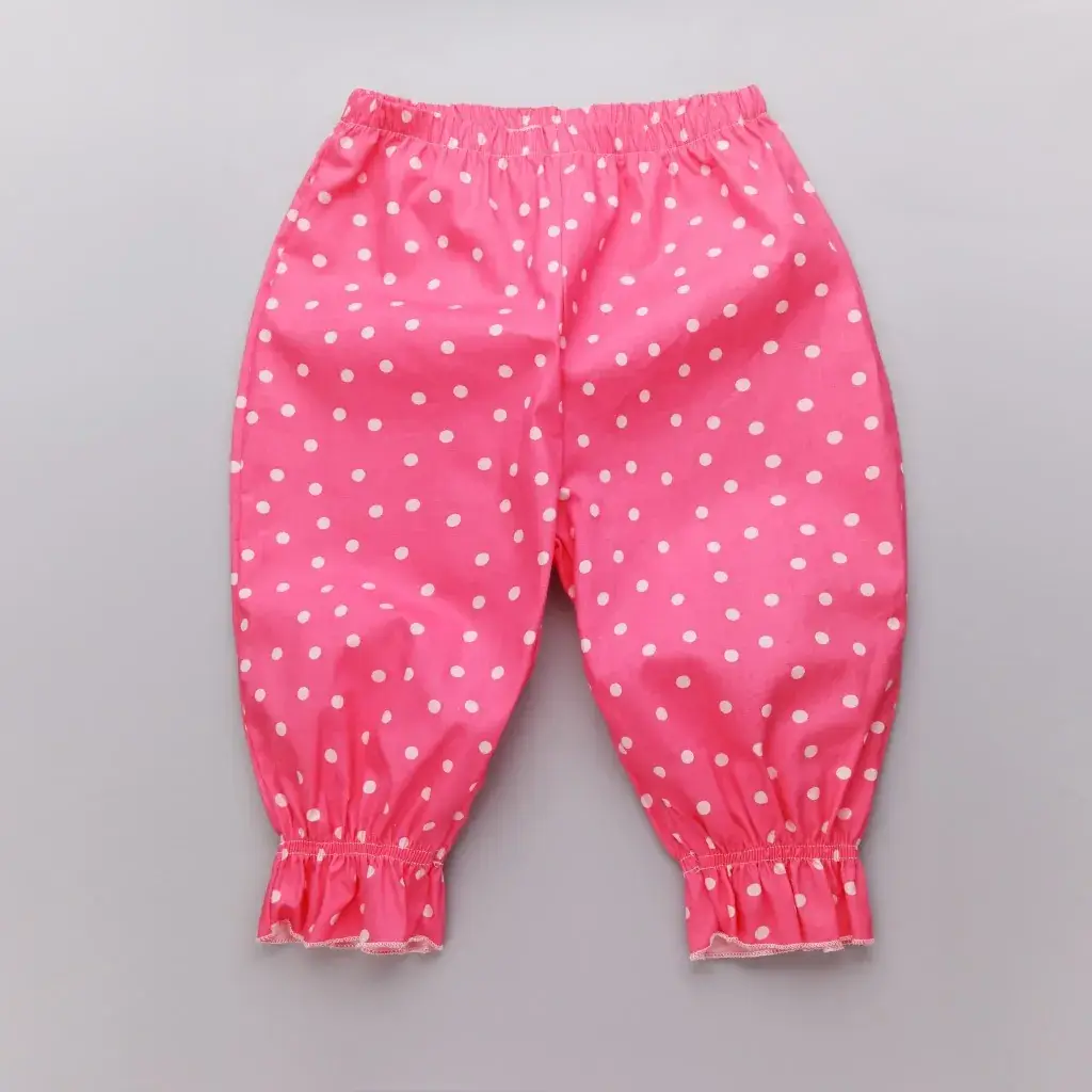 2024 Kids Anti-Mosquito Cropped Pants Floral Pink - Image 3