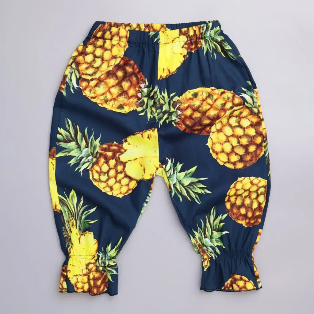 2024 Kids Anti-Mosquito Cropped Pants Floral Pink - Image 9