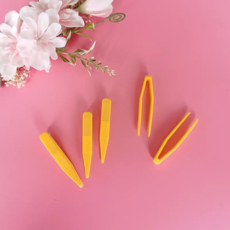 White Plastic Eye Eyelid Sticker Tweezers Clip - Image 3