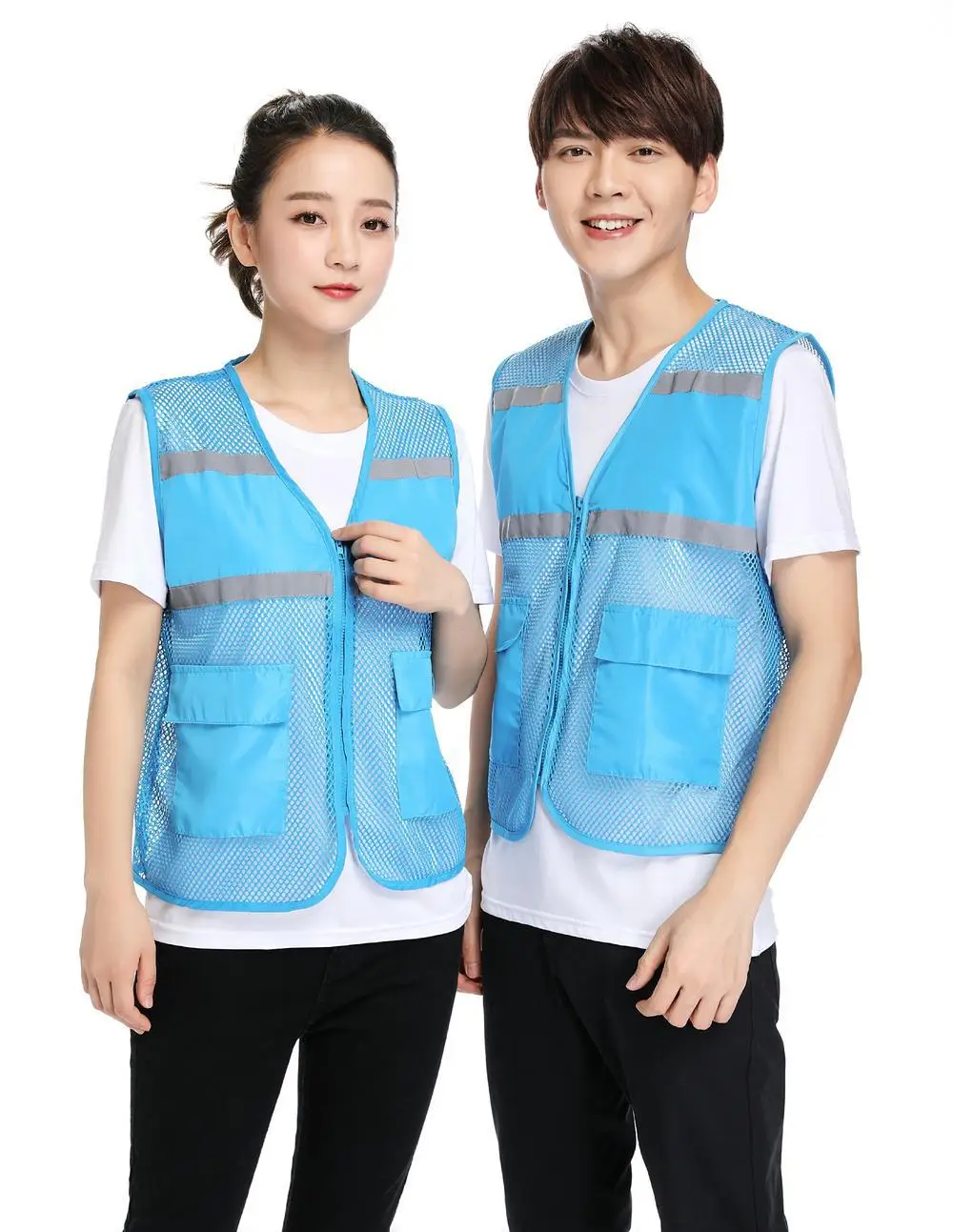 Customizable Reflective Volunteer Vest with Logo — feature 19