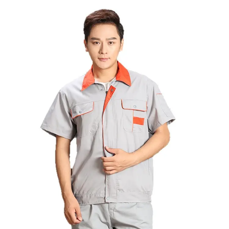 2020 Summer Short Sleeve Labor Protection Suit Men - Image 5