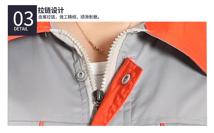 2020 Summer Short Sleeve Labor Protection Suit Men — feature 9