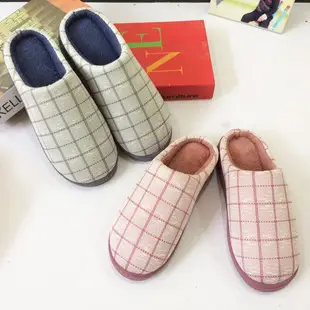 2023 new cotton slippers men and women winter home warm Plaid stall supermarket slippers wholesale — feature 16
