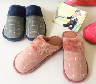 2023 new cotton slippers men and women winter home warm Plaid stall supermarket slippers wholesale — feature 20