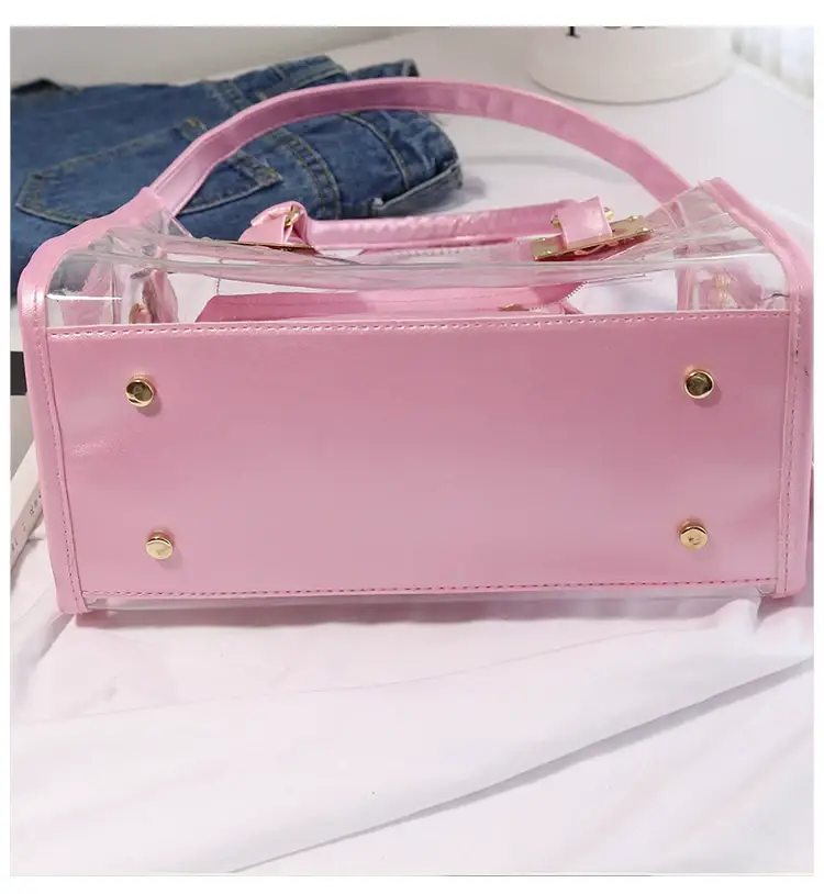2025 Summer Korean Jelly Transparent Beach Messenger Bag — feature 12