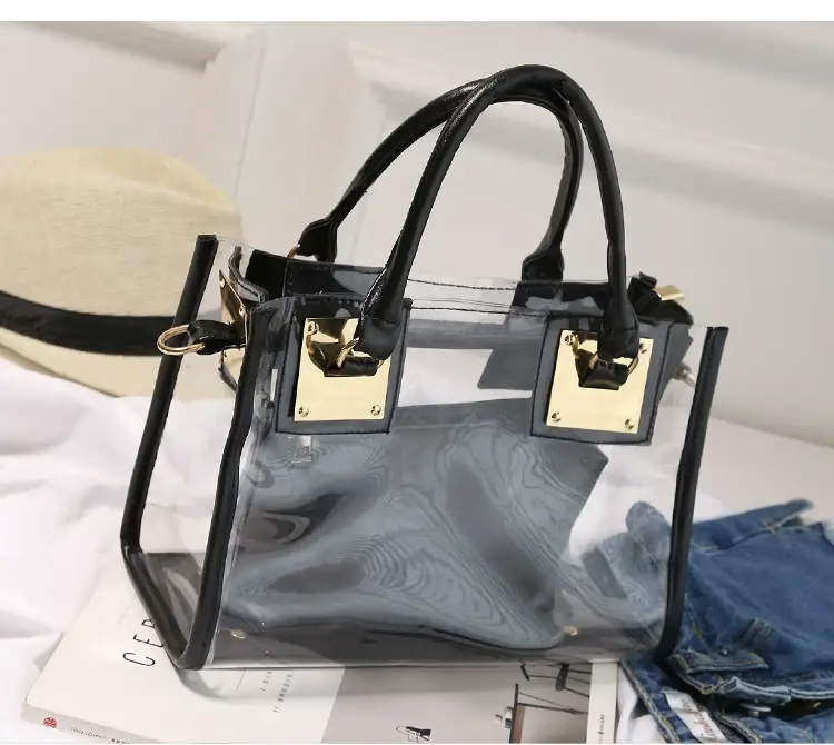 2025 Summer Korean Jelly Transparent Beach Messenger Bag — feature 18
