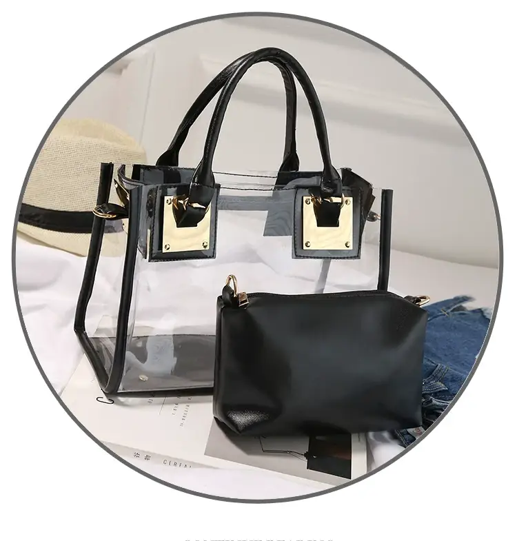 2025 Summer Korean Jelly Transparent Beach Messenger Bag — feature 19
