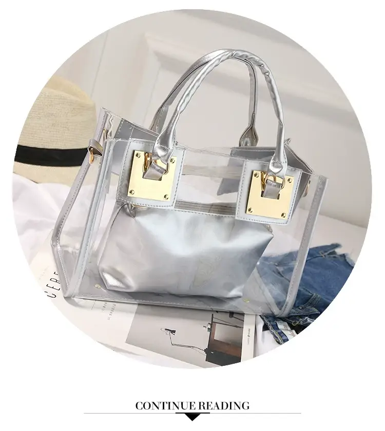 2025 Summer Korean Jelly Transparent Beach Messenger Bag — feature 21