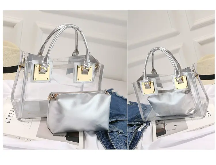 2025 Summer Korean Jelly Transparent Beach Messenger Bag — feature 22