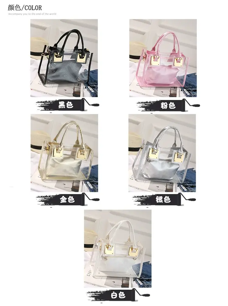 2025 Summer Korean Jelly Transparent Beach Messenger Bag — feature 7