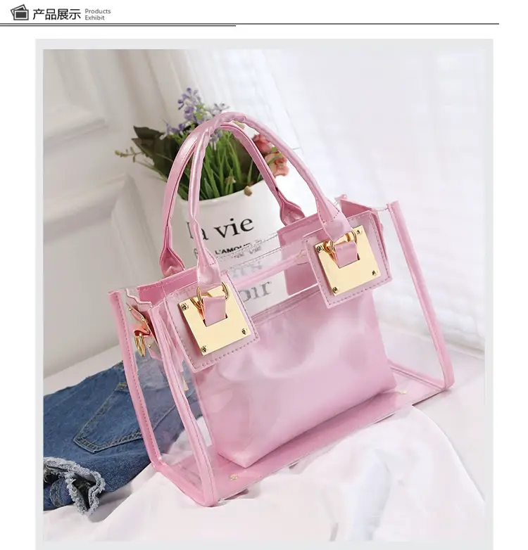 2025 Summer Korean Jelly Transparent Beach Messenger Bag — feature 9