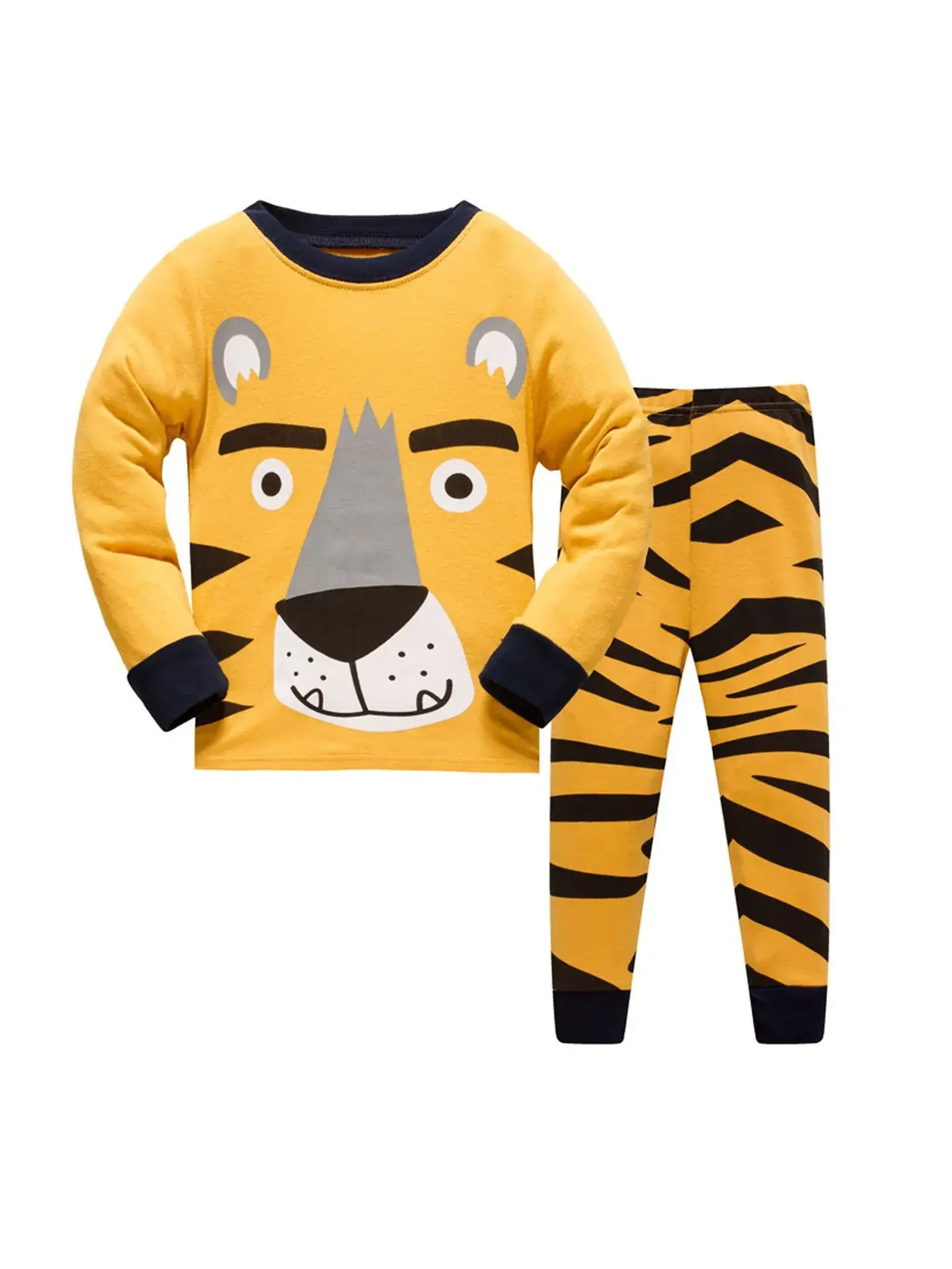 Baby Cotton Long Sleeve Pajamas Set for Kids 3-8 Years - Image 5