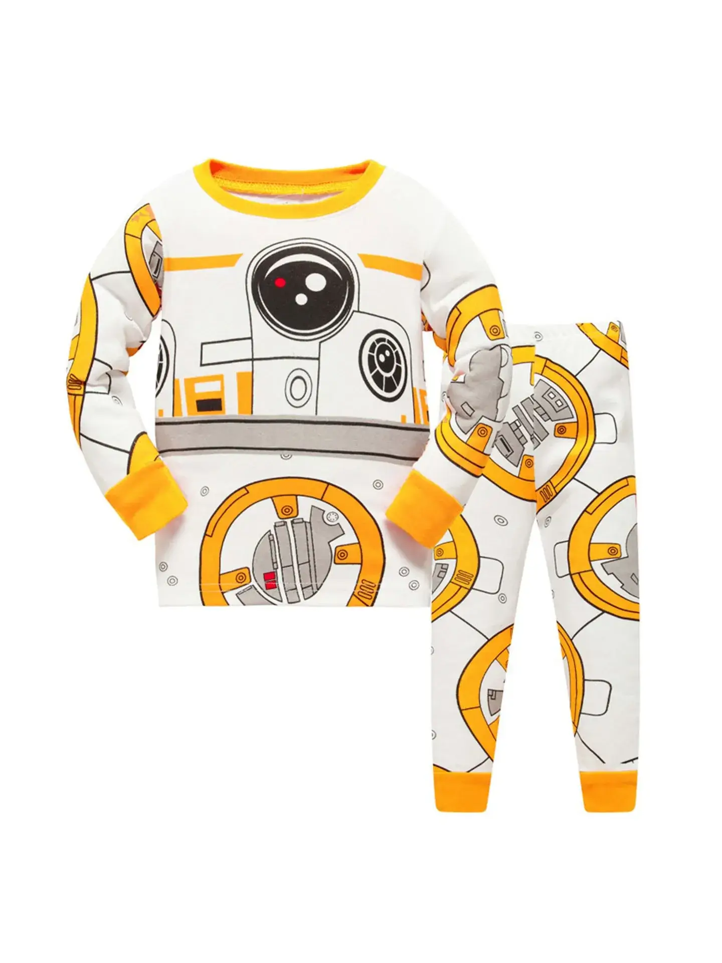 Baby Cotton Long Sleeve Pajamas Set for Kids 3-8 Years - Image 7