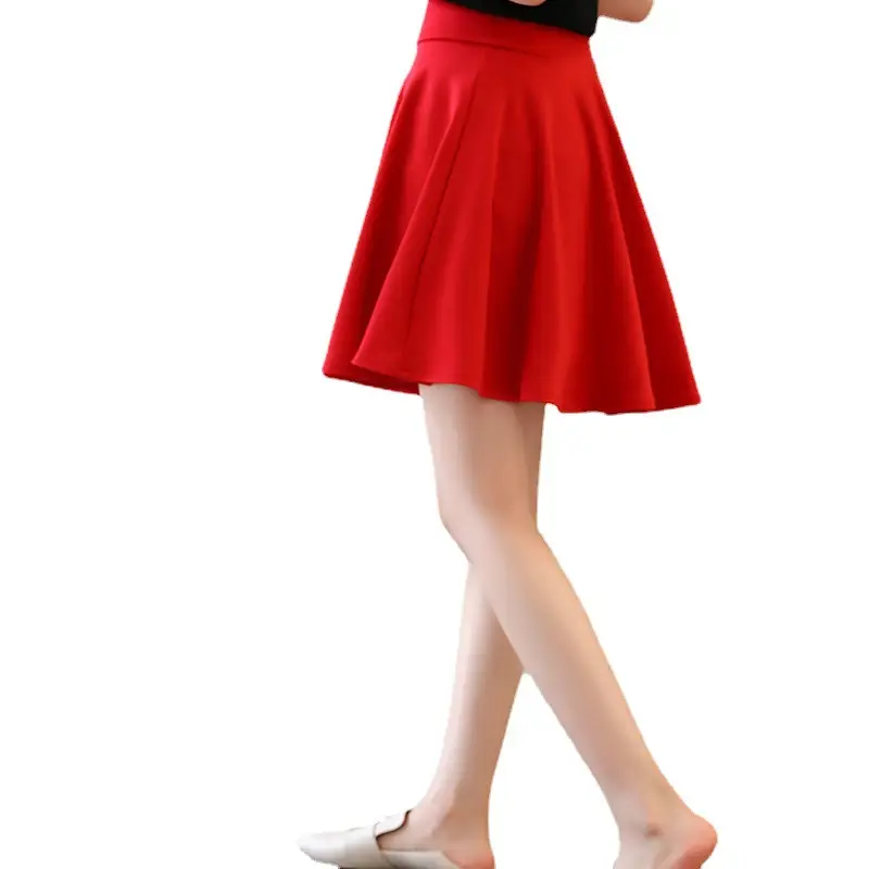 Red Anti-Exposure Skirt for Women Plus Size 45CM - Image 40