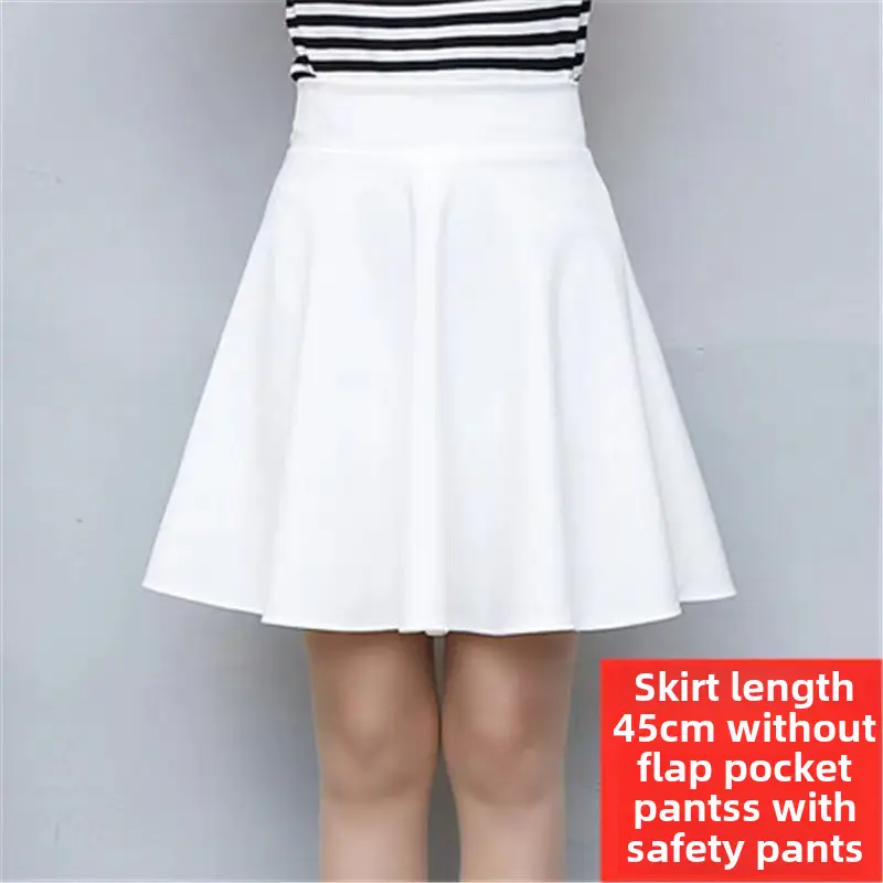 Red Anti-Exposure Skirt for Women Plus Size 45CM - Image 18