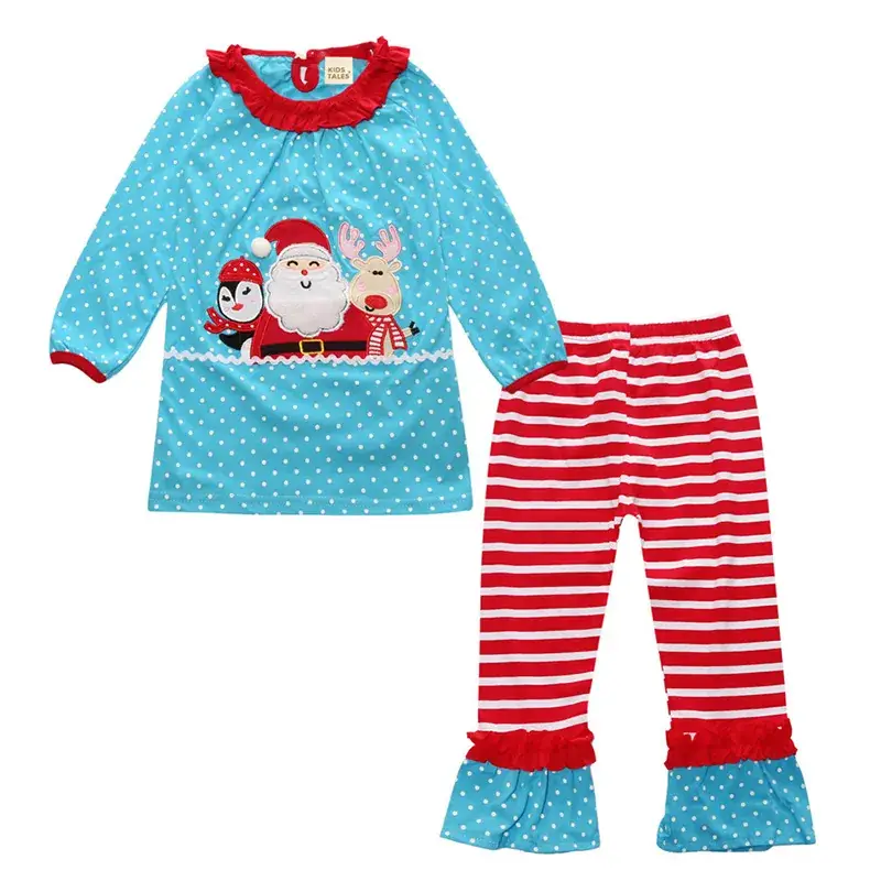 Children's Christmas Suit Set with Santa Claus Design - Image 2