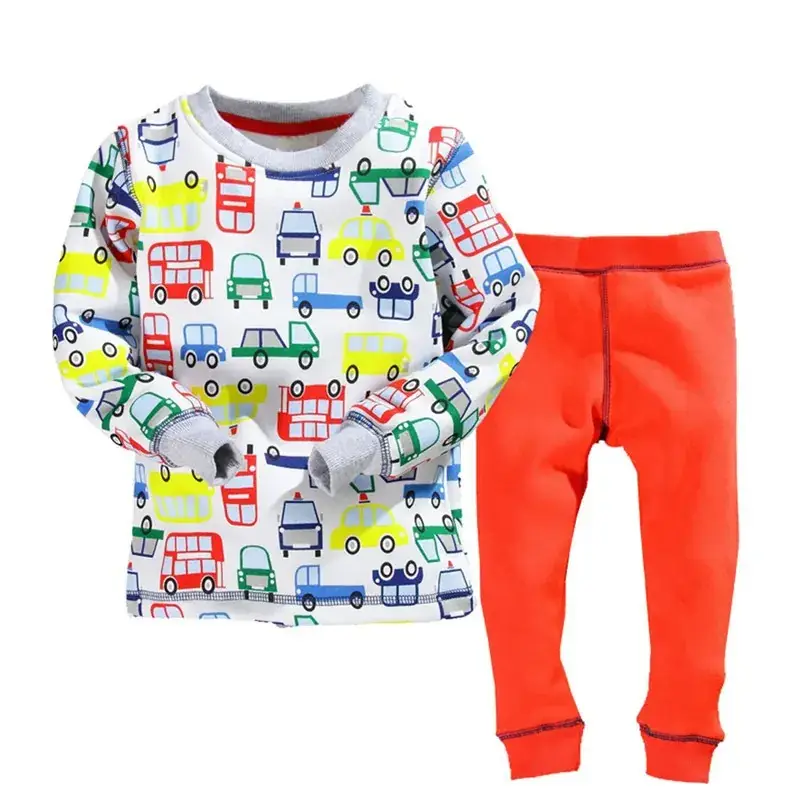 2024 Kids Bed Me Happy Pajama Set Pink Blue Striped Pants - Image 3