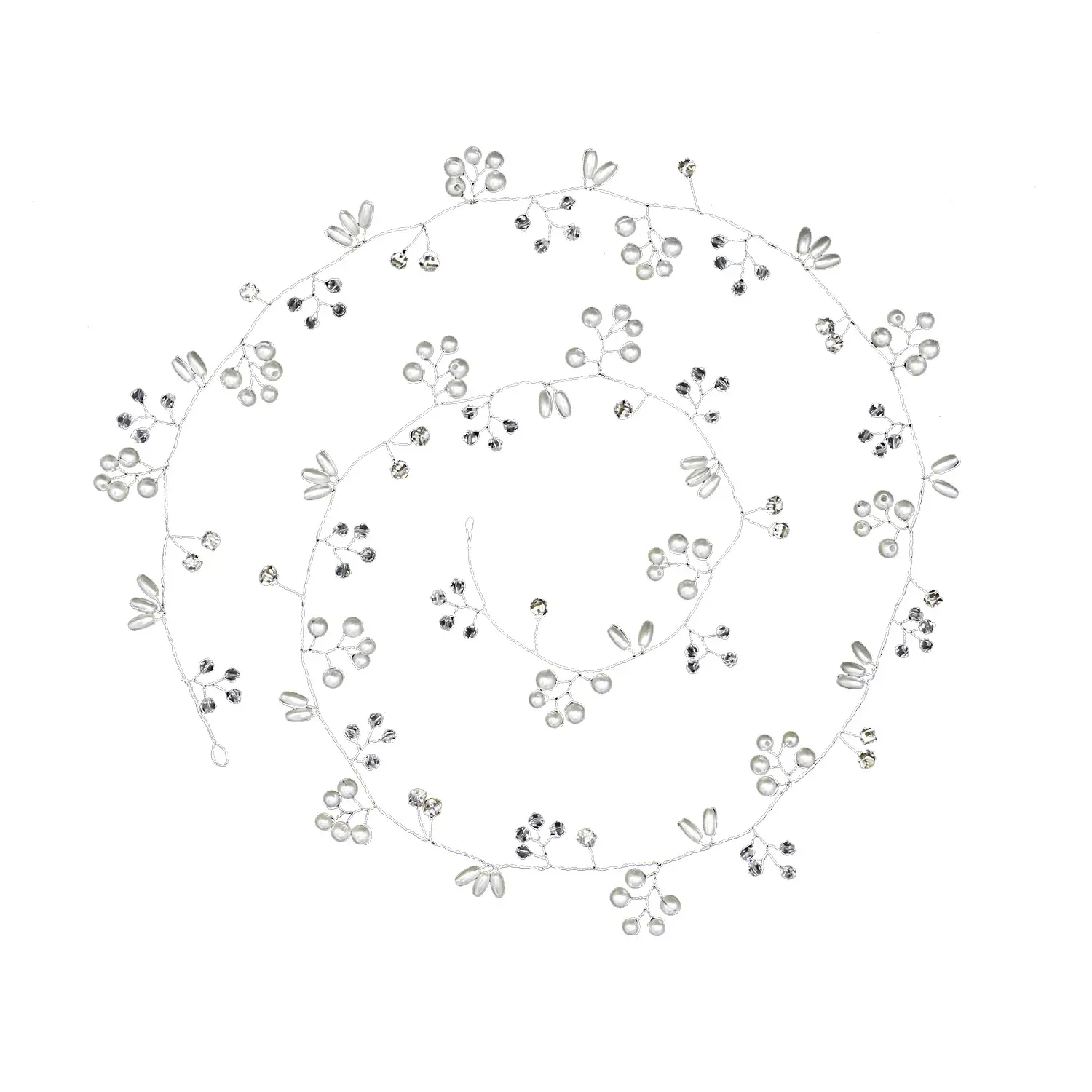 European American Bride Pearl Hair Band 1M5