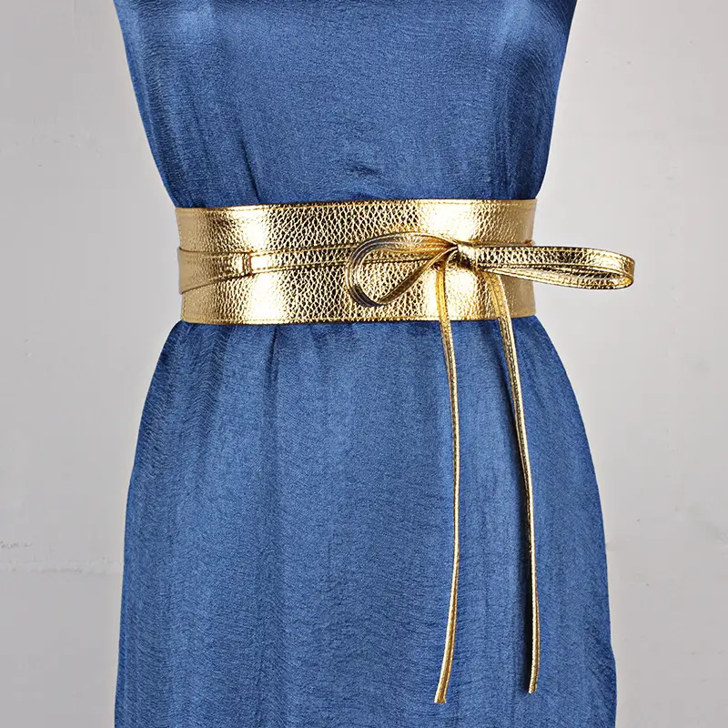 Silver Korean Style Waist Cover with Knot Belt for Women - Image 5