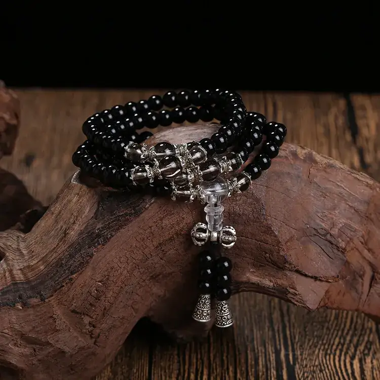 Garnet Multi-Circle Citrine Bracelet with Tassel - Image 21