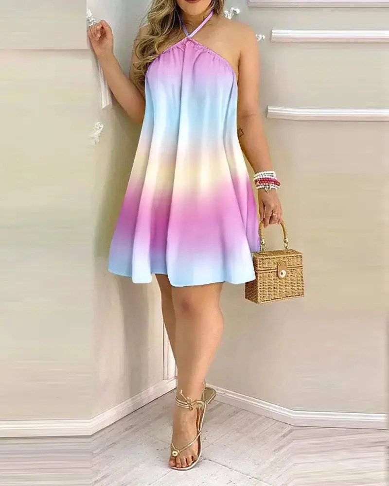 2023 Hot Style Off-Shoulder Halterneck Dress for Women - Image 4