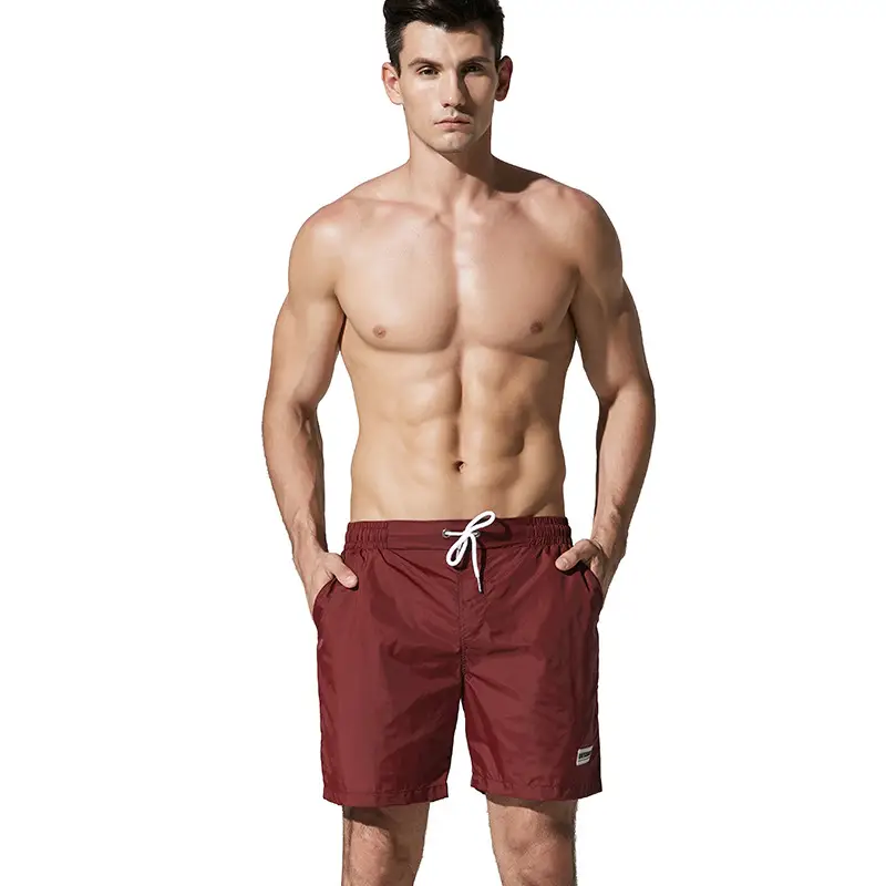 Men's Light Blue Loose Beach Shorts Quick-Drying