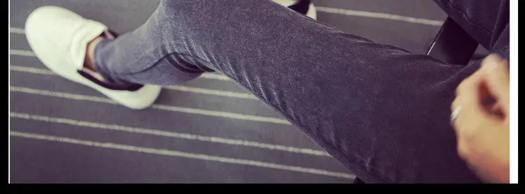 Korean Style Slim Fit Imitation Denim Pants — feature 44