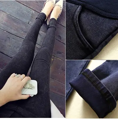 Korean Style Slim Fit Imitation Denim Pants — feature 66