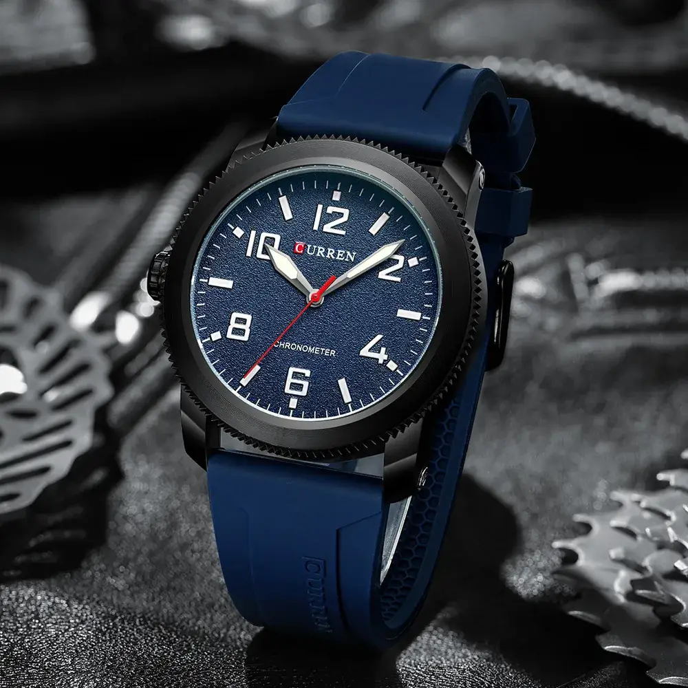 CURREN Men's Blue Waterproof Quartz Wrist Watch - Image 4