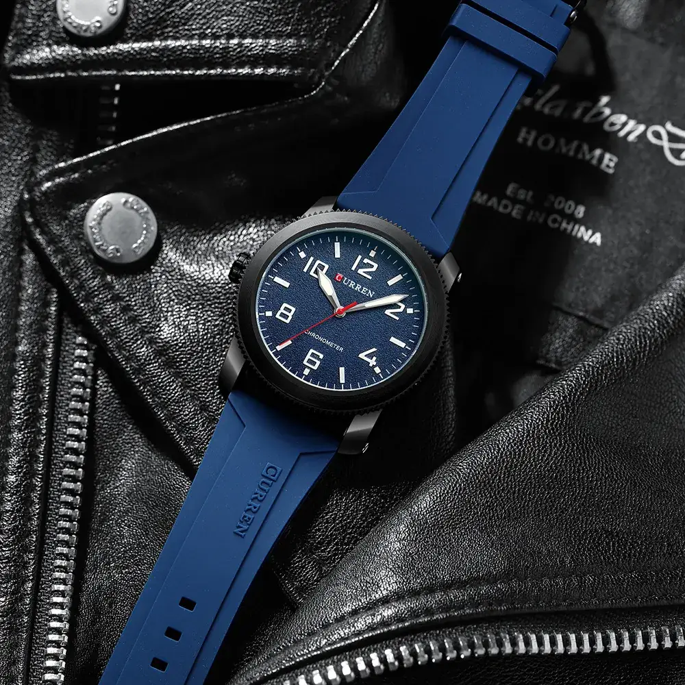 CURREN Men's Blue Waterproof Quartz Wrist Watch - Image 5