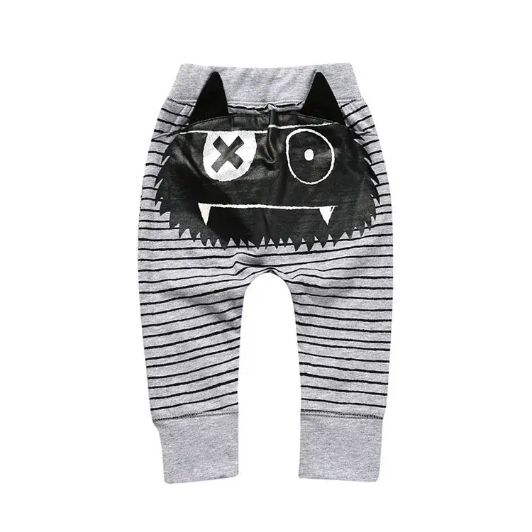 2025Ins Style Cotton Baby Pants 3D Cartoon Loose Fit