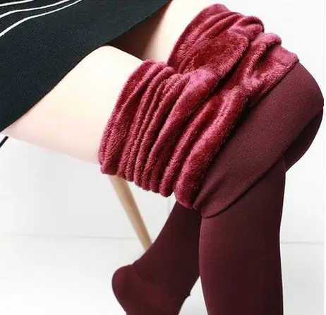 Women's Fleece Thermal Leggings Extra Large Pearl Velvet