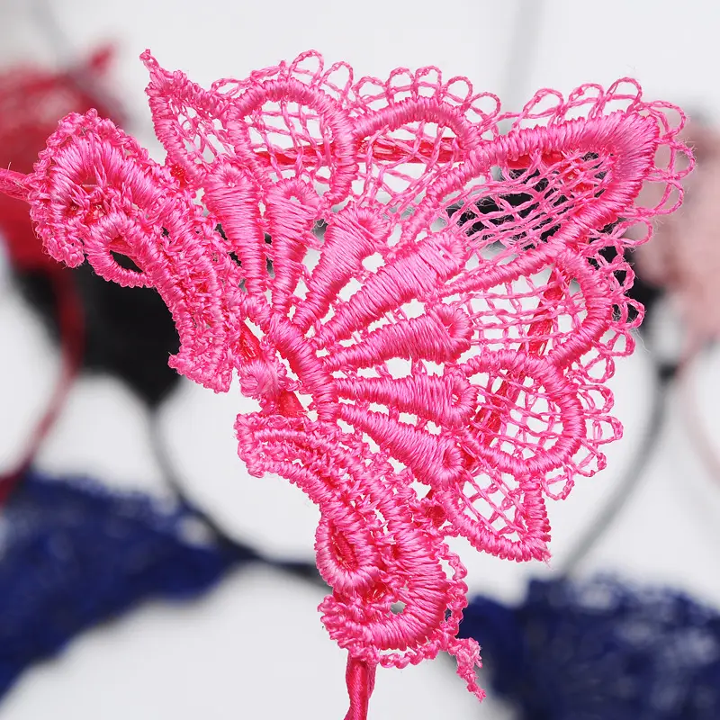 Lace Cat Ear Headband Fashion Lace Headband Pressage Hair Headwear Female Adult Hair Accessories - Image 11