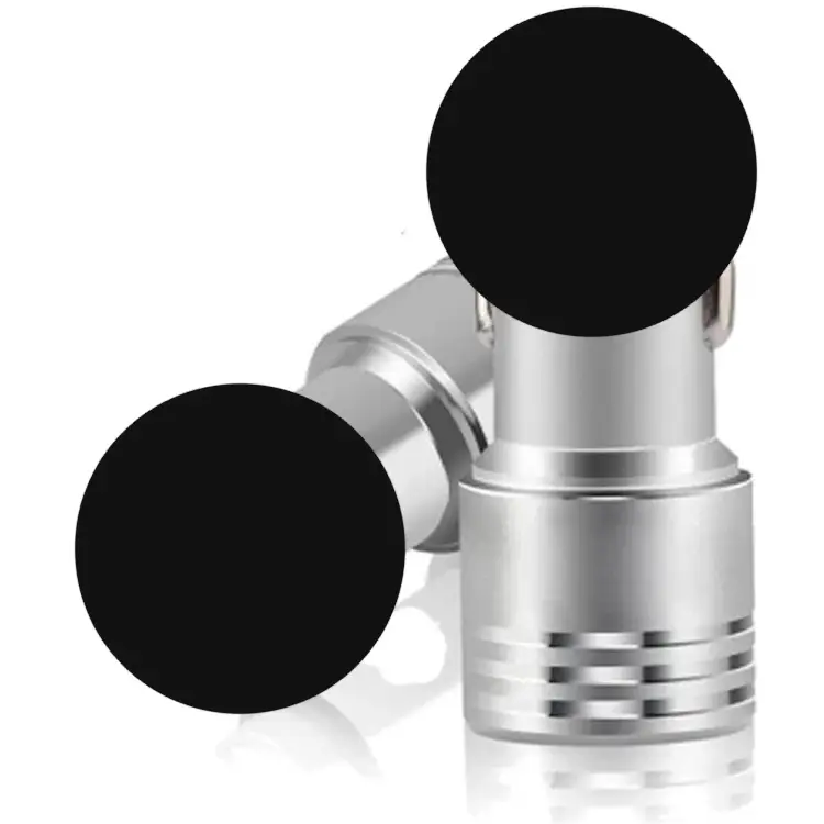 Dual USB Car Charger Gold Metal 2.1A