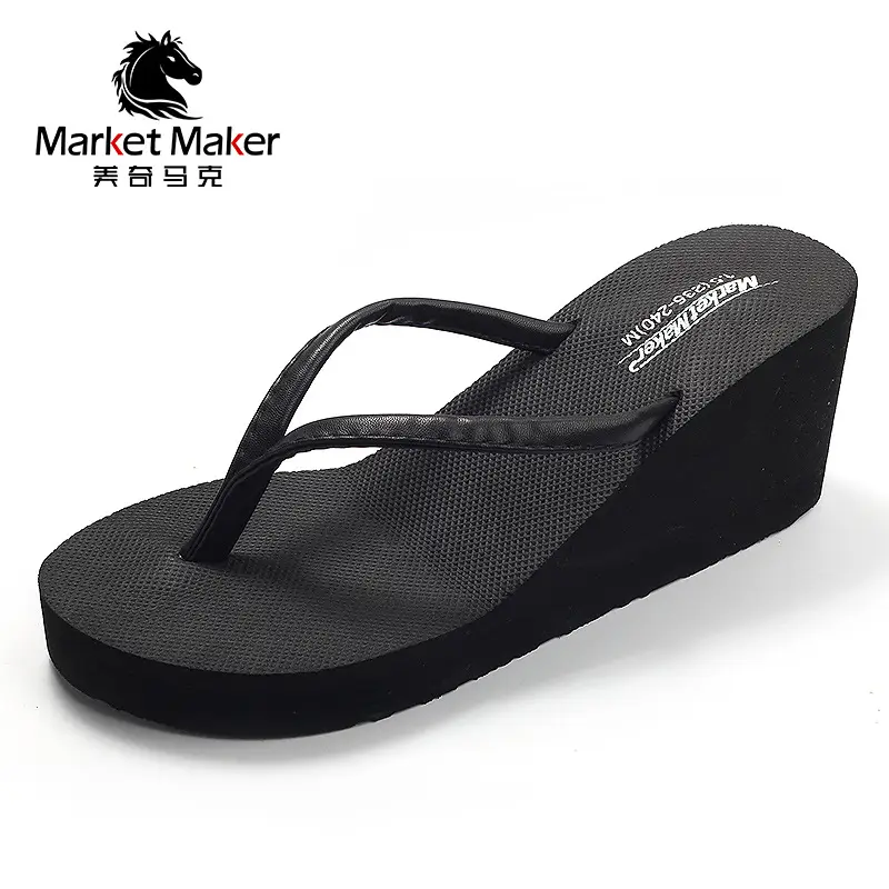 Slippers Platform Outer Wear Summer High Heel Flip Flops Women's Casual Outer Wear Fashion Beach Ladies slippers - Image 6