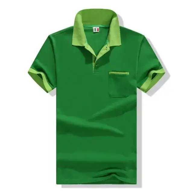 Green Polo Shirt for Men & Women with Embroidered Design - Image 10