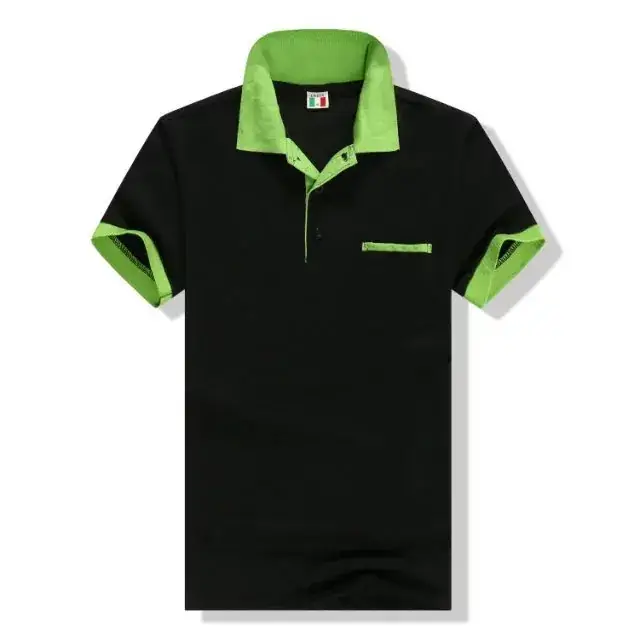 Green Polo Shirt for Men & Women with Embroidered Design - Image 11