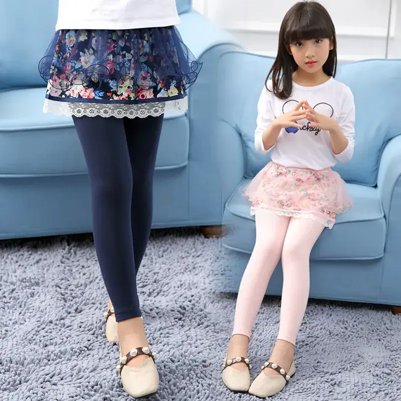 Girls Floral Tights Pink Spring Autumn 2018 - Image 5