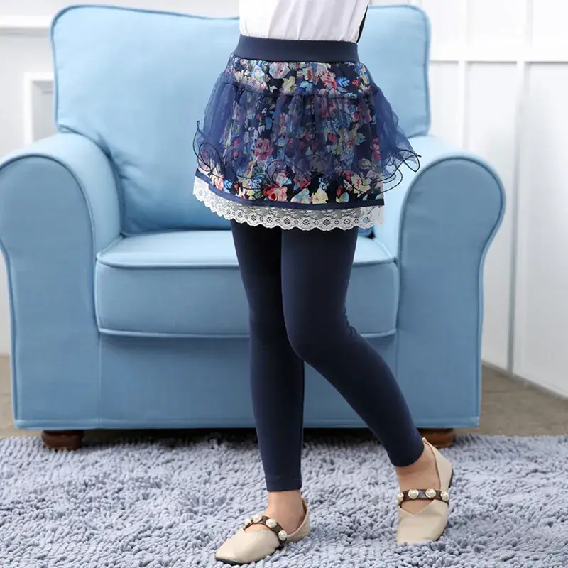 Girls Floral Tights Pink Spring Autumn 2018 - Image 2