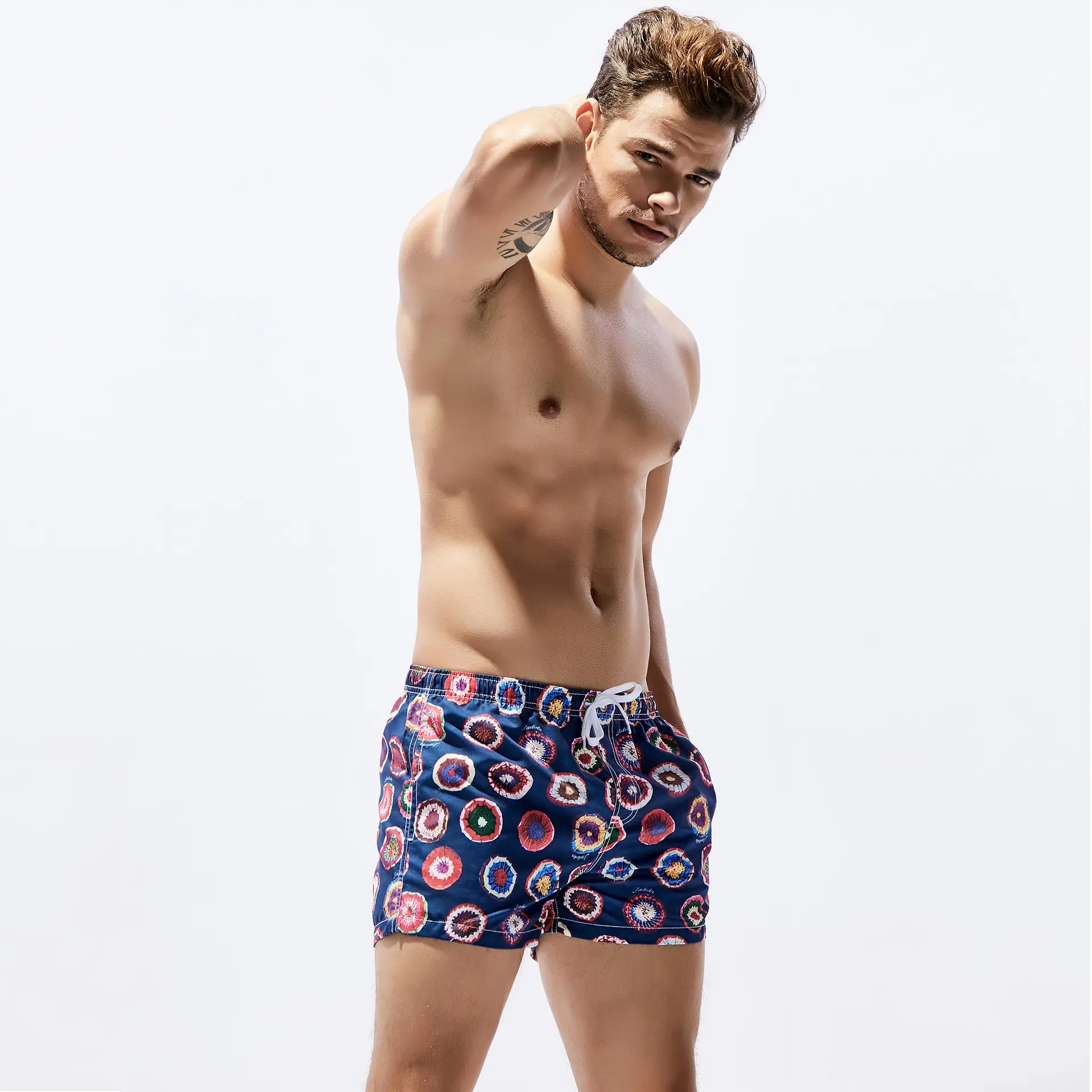 Men's Printed Beach Shorts Quick-Drying Loose Fitting - Image 3