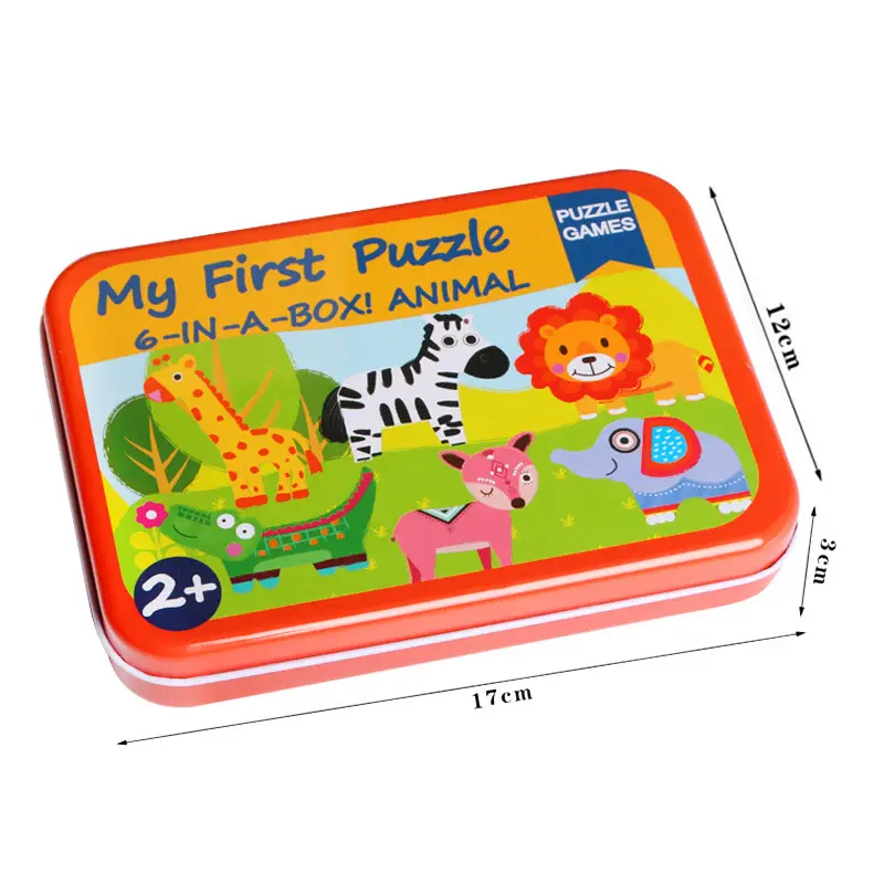 Children's Puzzle Toy Set with 6-in-1 Animal & Vehicle Design - Image 10